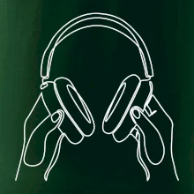 Sluchátka  jedním tahem