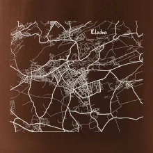 Černobílá mapa Kladno