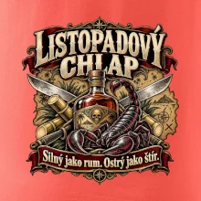 Listopadový chlap rum a ostrý štír