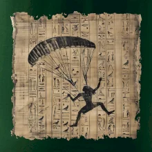 Egyptské hieroglyfy paraglide