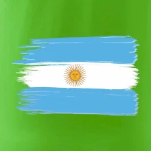 Argentina vlajka kreslená štětkou