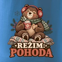 Rodinná vánoční trička - Režim pohoda zimní medvědice máma