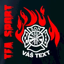 TFA Sport SDH (červený oheň) - Vlastní nápis