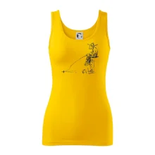 Kreslený rybář na pařezu