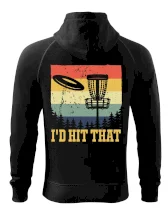 Disc golf player retro vintage