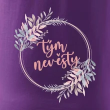 Tým nevěsty květinový kruh růžový