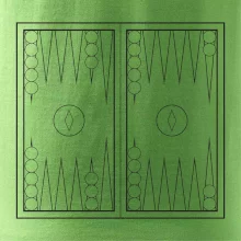 Backgammon černobílý