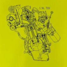 Motor Škoda/ VW 1.9L  TDI z boku