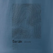 Šerák - vrstevnice v obdélníku