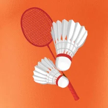 Badminton - pálka a košík