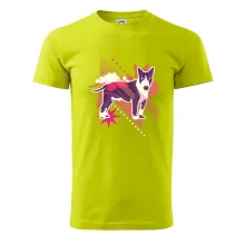 Pes abstrakce fialový