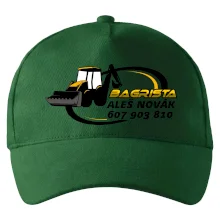 Bagrista v kruhu - vlastní nápis