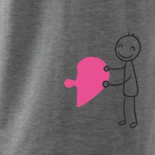 Párová trička puzzle postavička