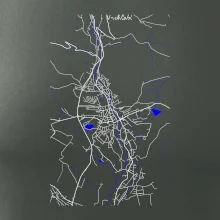 Vrchlabí - Mapa s vodními toky