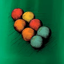 Petanque koule kresba