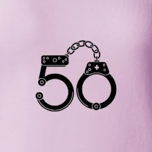 Narozeninové tričko pro policajta - pouta 50