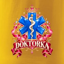 Doktorka - stuhy a kříž