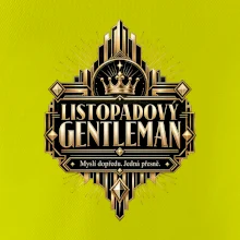 Listopadový gentleman zlatý art deco motiv