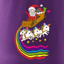 Santa a jednorožci (Pecka design)