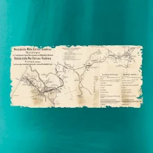 Mapa Báňské dráhy z Moravské Ostravy do Doubravy