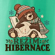 Rodinná vánoční trička - Režim hibernace zimní medvěd táta
