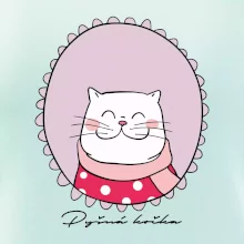 Pyšná kočka fialová