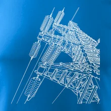 Nákres stožáru vysokého napětí