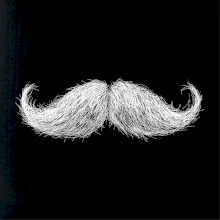 Mustache knír kreslený