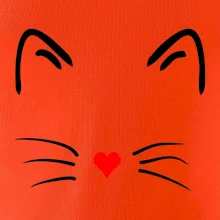 Kočka - srdce místo nosu