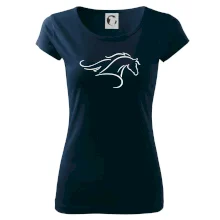 Kůň - bežící silueta hlavy