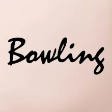 Bowling nápis psací