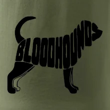Bloodhound nápis v těle