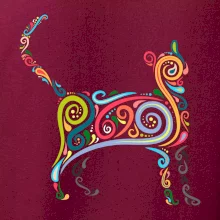 Kočka barevné křivky