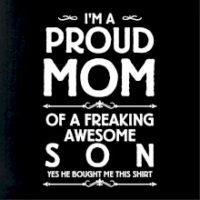 Proud mom SON