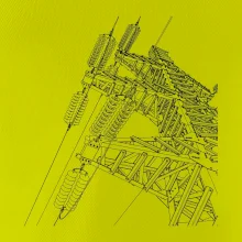 Nákres stožáru vysokého napětí