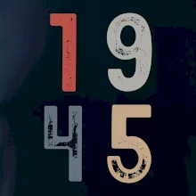 Vintage číslice 1945