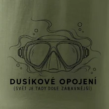 Dusíkové opojení potápěčská maska s vlnícími se linkami