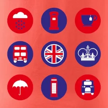 Anglie symboly v kruzích