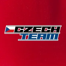 Czech team s vlajkou - Mistrovství světa v ledním hokeji 2026