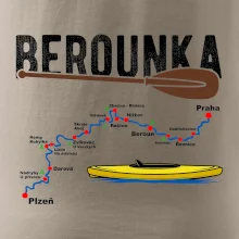 Mapa řeky Berounky
