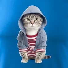 Kočka v pruhovaném triku