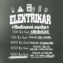 Elektrikář hodinová sazba