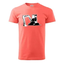 Bagr bez nápisu černobílý