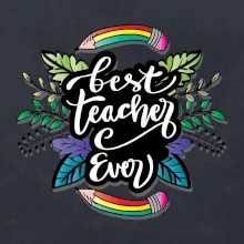 Barevné tužky best teacher ever