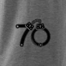 Narozeninové tričko pro policajta - pouta 70