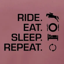 Ride Eat Sleep Repeat koně