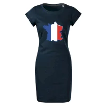 Francouzská vlajka mapa obrys