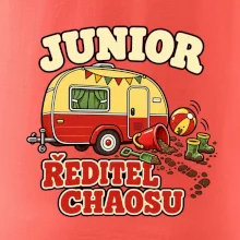 Junior ředitel chaosu dětský rodinný karavan