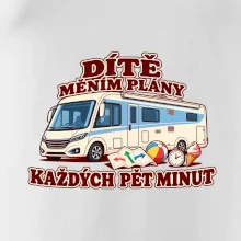 Dítě měním plány každých pět minut integrovaný obytňák