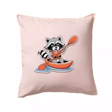 Mýval v kajaku kreslený